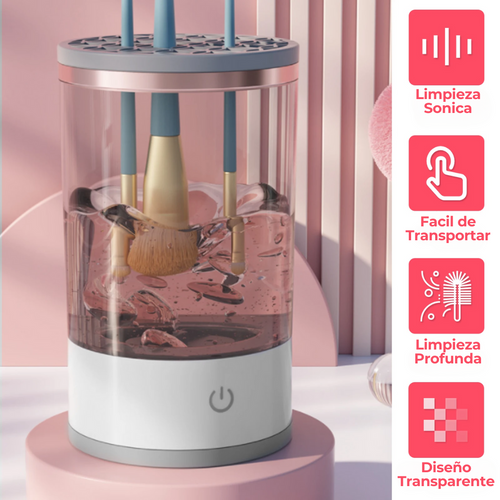 Limpiador brochas de maquillaje eléctrico recargable