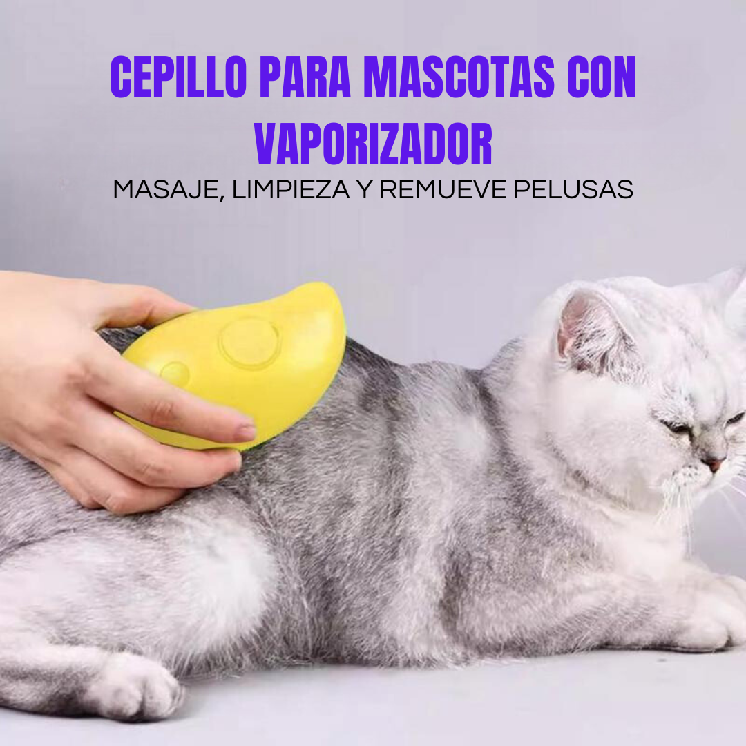 Cepillo de Vapor para Mascotas Recargable
