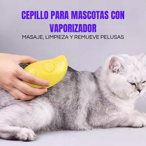 Cepillo de Vapor para Mascotas Recargable