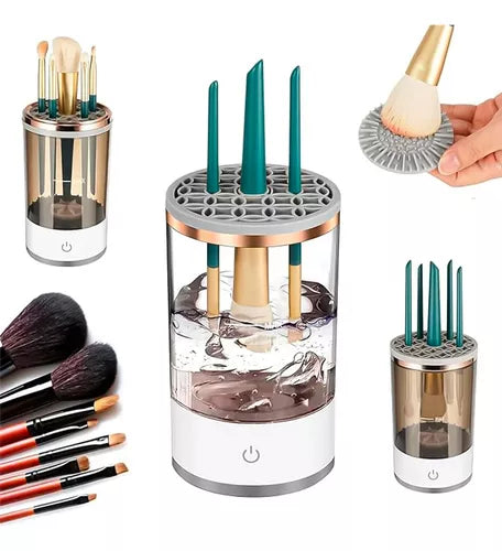 Limpiador brochas de maquillaje eléctrico recargable