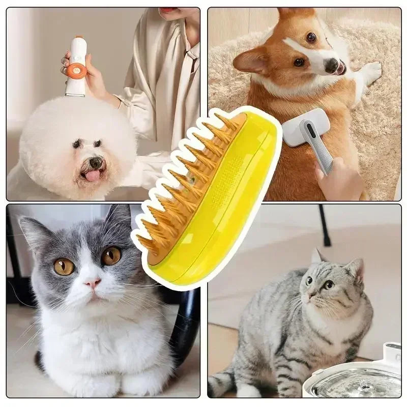 Cepillo de Vapor para Mascotas Recargable